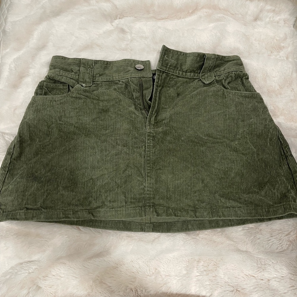 Green dELiA*s Corduroy Skirt